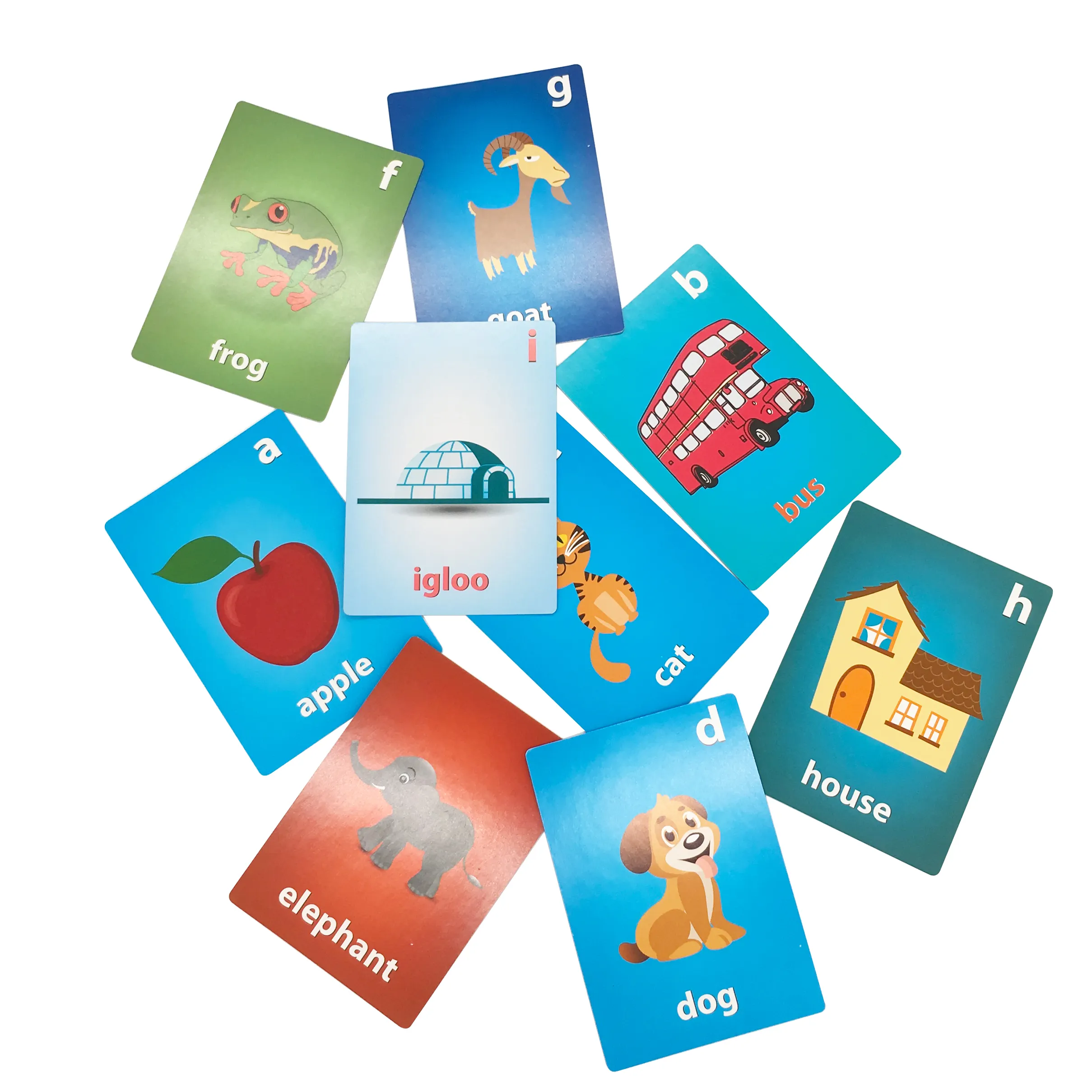 Carte da gioco in carta di cartone con carta Flash educativa personalizzata che stampano un gioco di carte di Design personalizzato