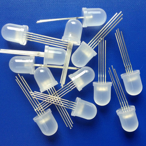 Dip Common Cathode Multi-farbe Through Hole Round Clear Frost 4 Pin RGB LED Diode 10mm für Display - Product Image 6