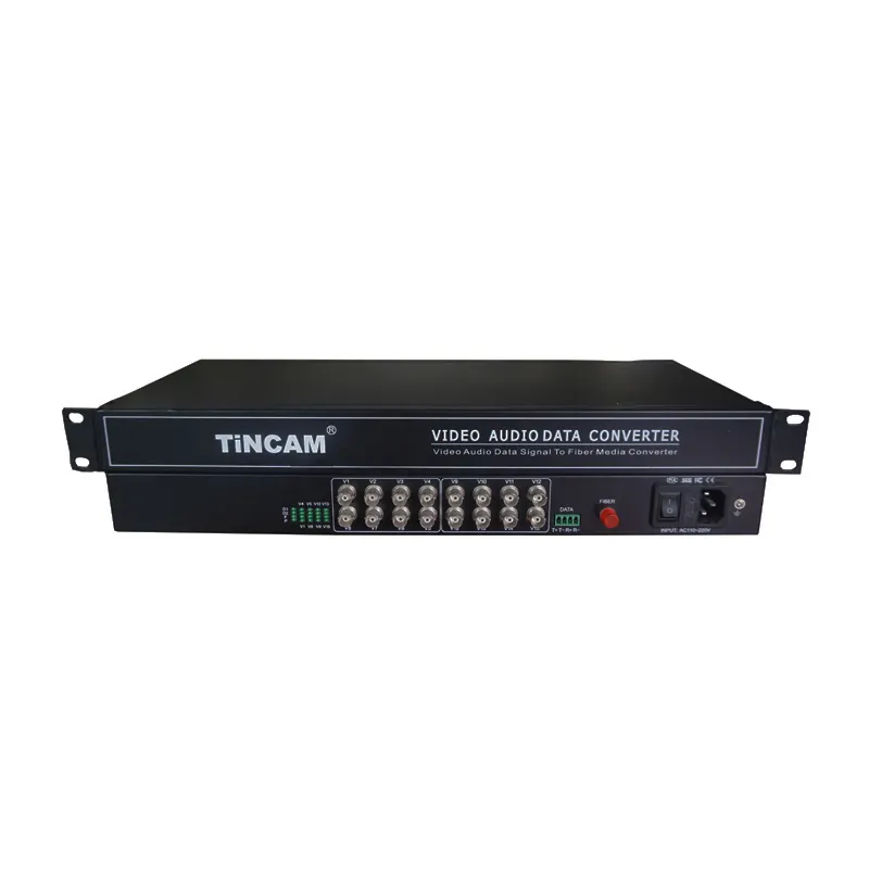 Thiết Bị Truyền Thông 16 Kênh Mạng Cáp Quang Video/Audio Fiber Video Transceiver