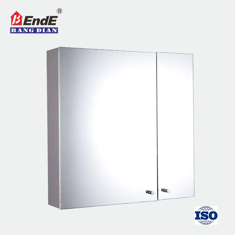 Wholesale cheap furniture 304 stainless Illuminated bathroom cabinet