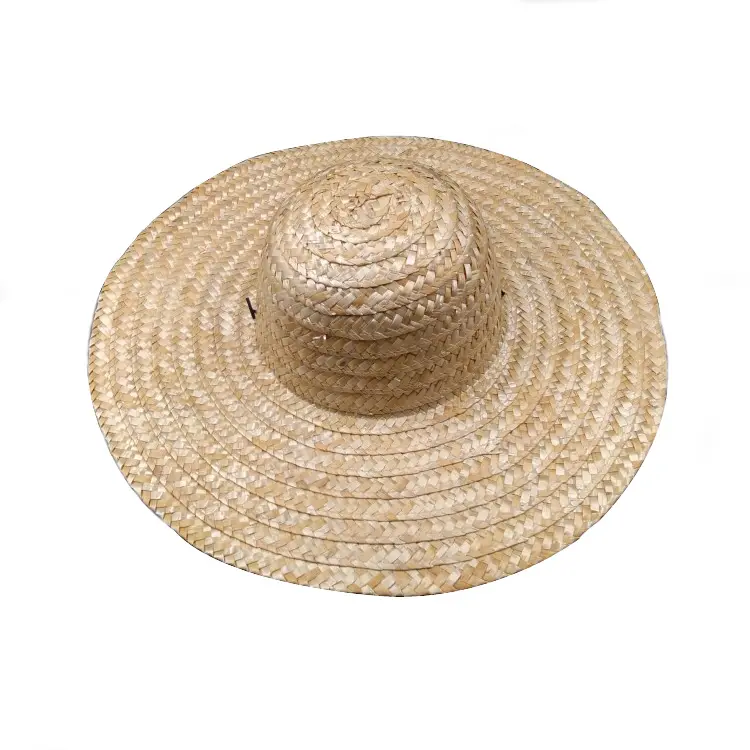 Sombreros de paja de trigo para hombres, sombrilla de diseño Vintage promocional, precio barato, Verano