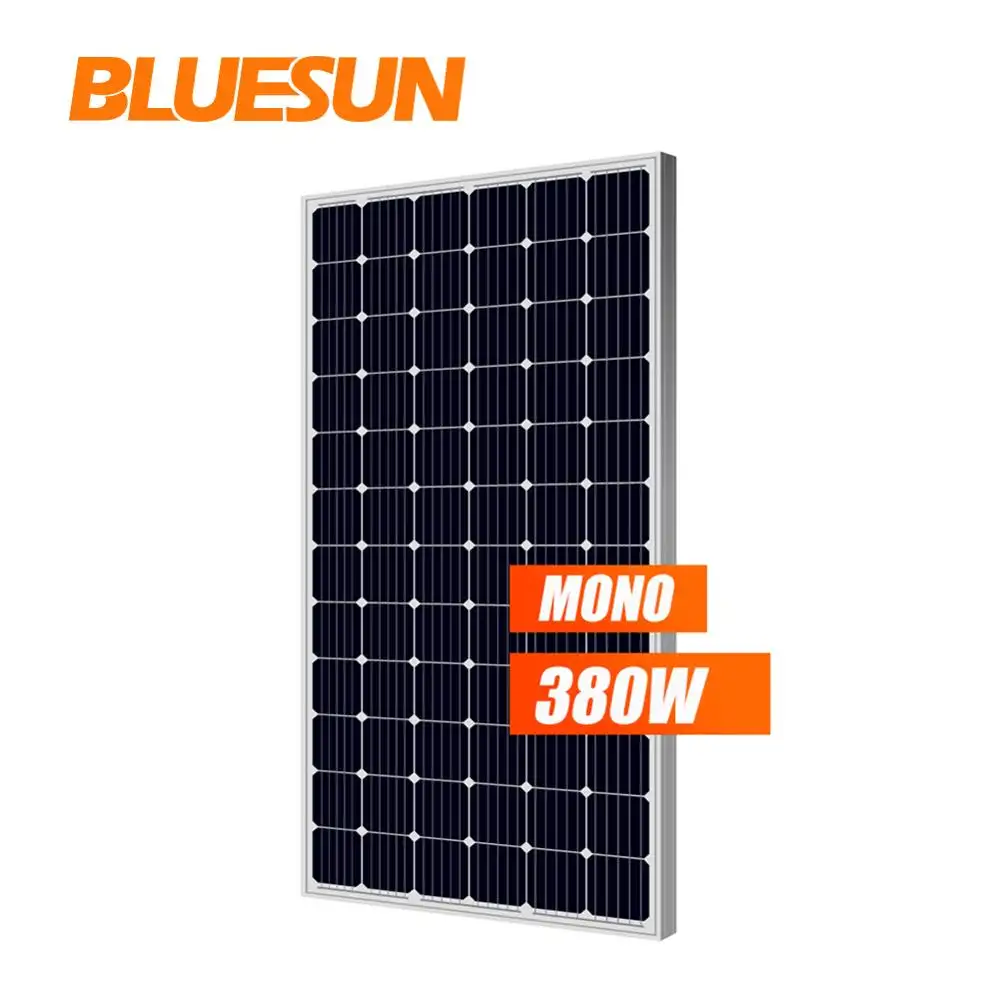 Bluesun मोनो 360W 370W 380W सौर पैनल Inmetro सौर पैनल कीमत प्रति वाट