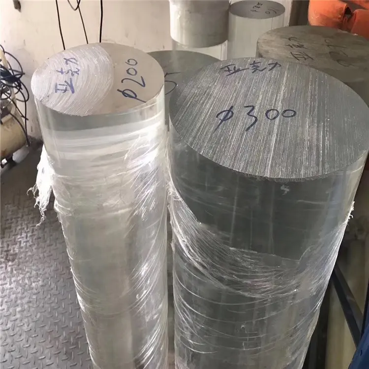 80mm 90mm 100mm 110mm 120mm 125mm grote diameter clear gegoten acryl staaf transparant pmma massieve staaf