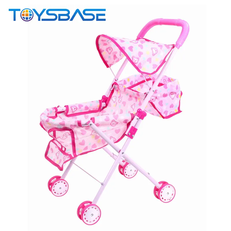 Wholesale Doll Stroller Toy 12 Inch Doll With Sunshade Doll Baby Stroller Manufacture