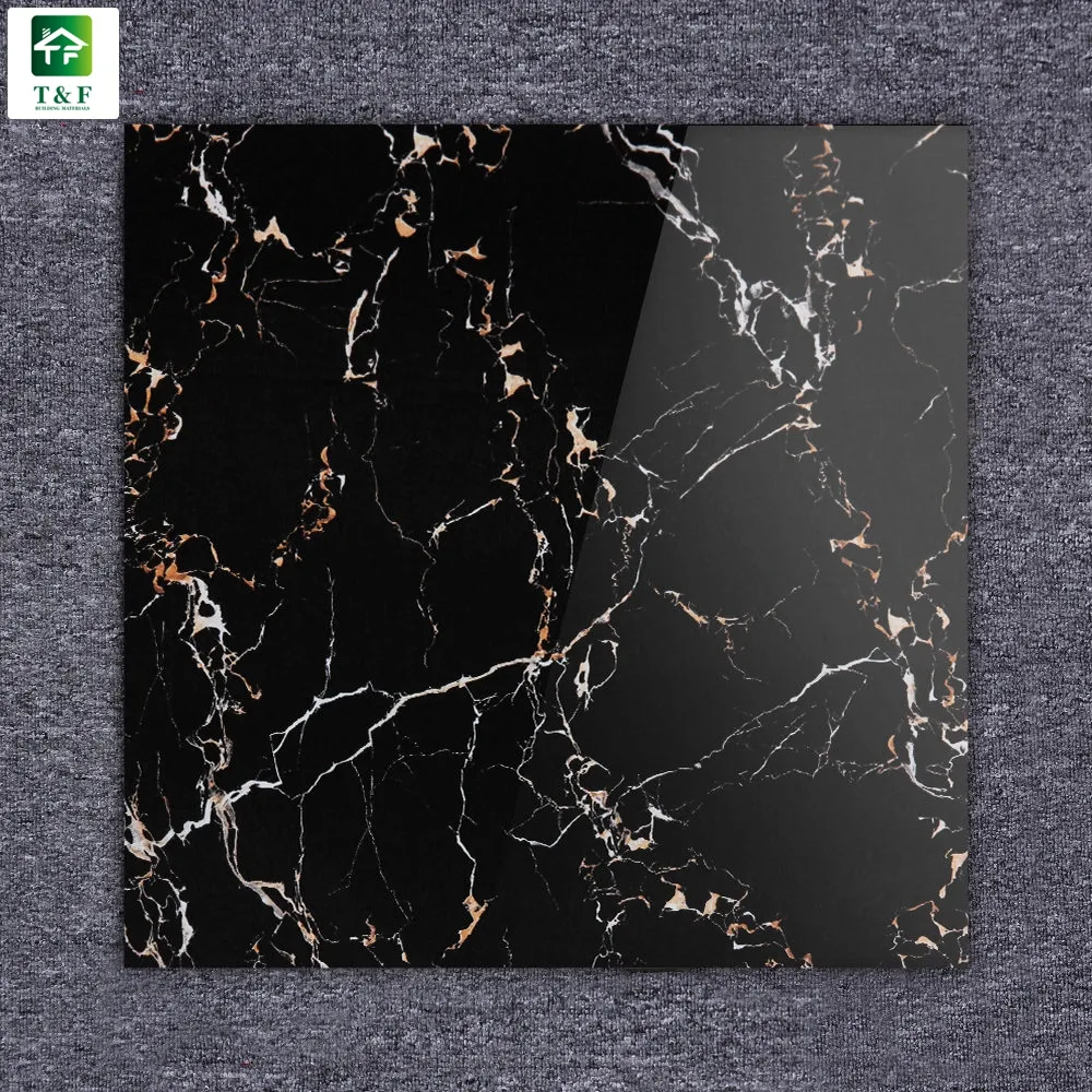 Black Marble White Veins Porcelain Tile China Tiles In Pakistan Discontinued Ceramic Floor Tile For Sale