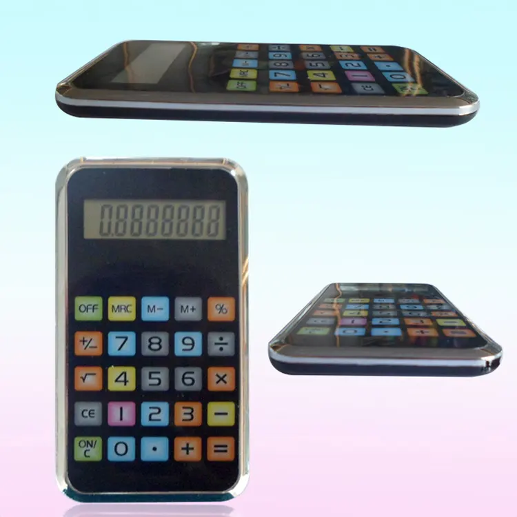 Colorful thin unique gifts cell phone calculator, calculator phone case
