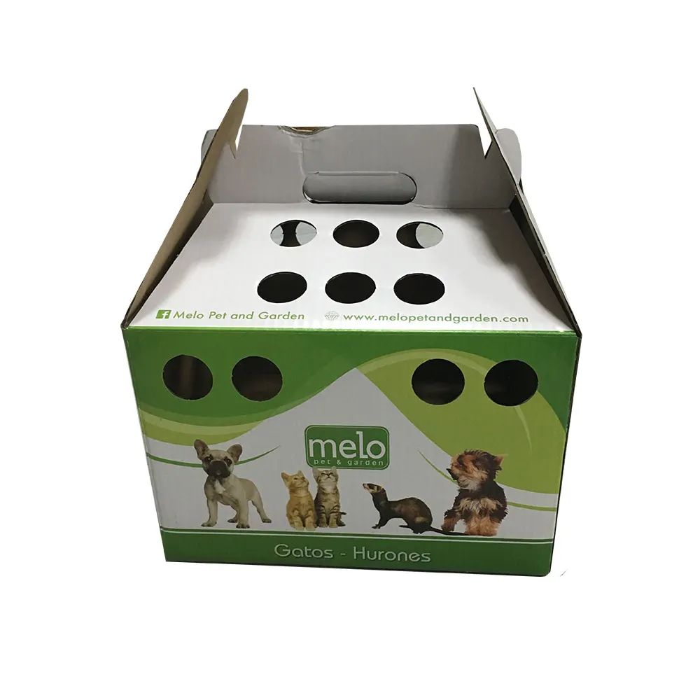 High-quality customized private design eco friendly rigid pet transport packaging box