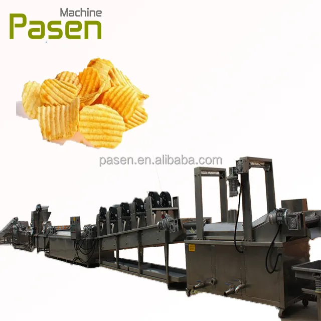 Máquina de batatas de aço inoxidável completa | linha de produção de batatas fritas de batata para venda | preço da máquina