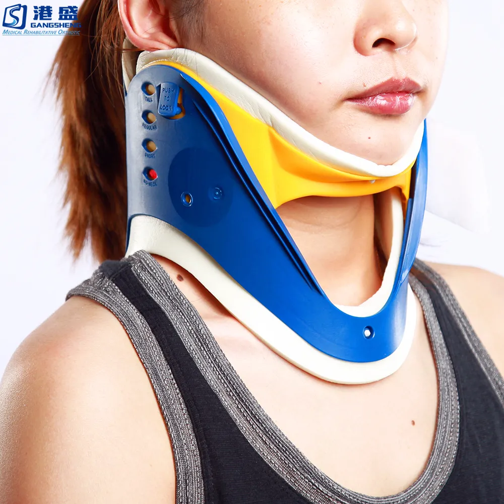 Ortopedico di primo soccorso neck brace support regolabile fissazione della colonna vertebrale brace per il dolore al collo