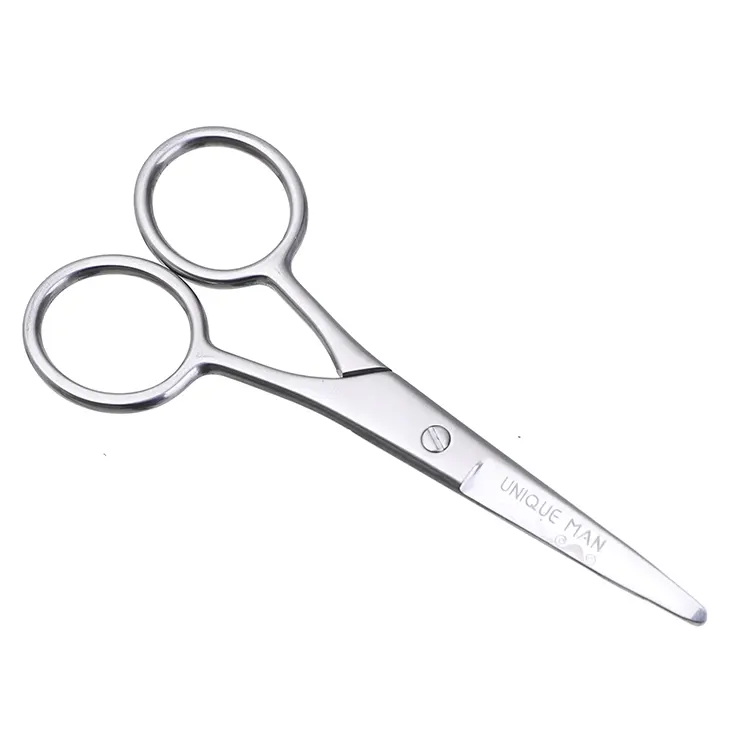 OEM cheap beauty equinox shears stainless steel small moustache cutting beard barber scissors