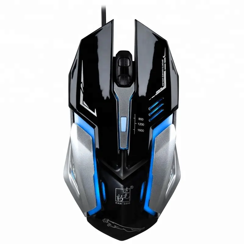PC Computer 3D USB Optical Gaming Mouse 1600DPI Wired Ergonómico con luces LED Mouse Tastiera 60% Gaming Mouse con Cable