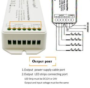 2,4G 4-канальная, высокая эффективность роботов 15A LED усилитель контроллер для RGB/RGBW светодиодные ленты с функцией памяти - Product Image 4