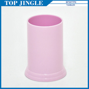 <strong>Adorable</strong> Baby Pink Plastic Bathroom <strong>Accessory</strong> Set - Product Image 3