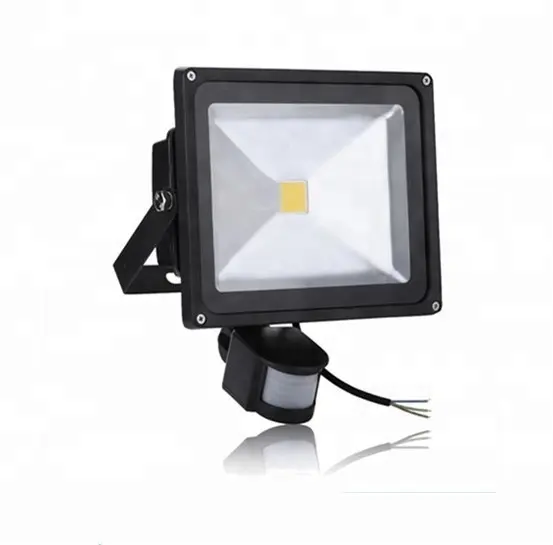 Waterproof 50 Watt LED Floodlight With Pir, 5000lm, Daylight White 6000K LED PIR Motion Sensor Flood Light
