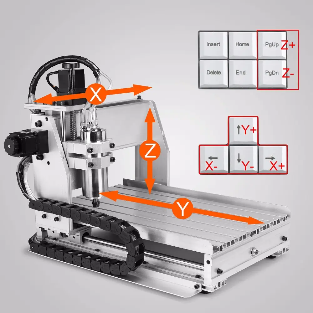 جهاز توجيه CNC دقيق, آلة حفر USB آلة حفر/طحن 6040 X/Y/Z 3-axللكمبيوتر مطابقة 1605 مسامير كروية