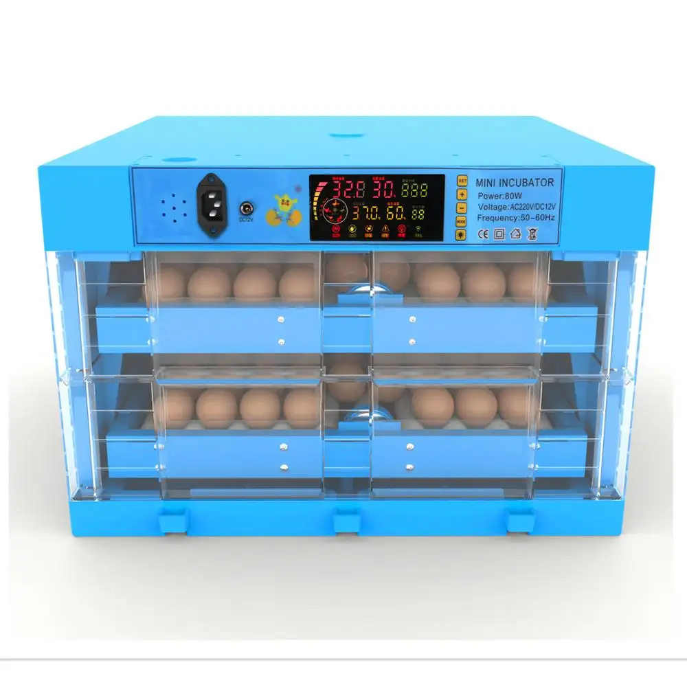Incubadora de huevos de pollo automática con WIFI, incubadora de huevos pequeños totalmente automática, directa de fábrica, pollo, pato y ganso
