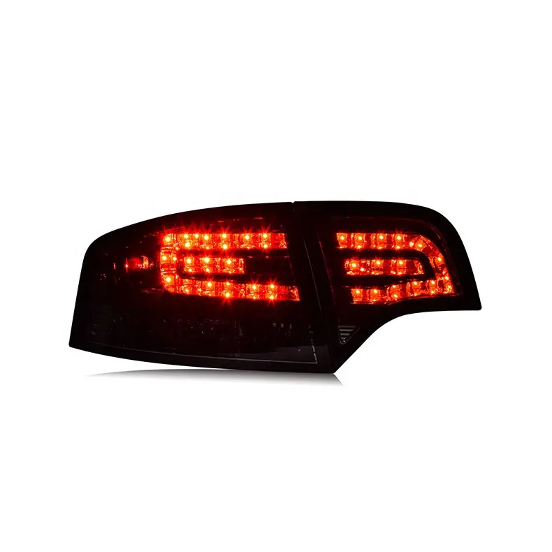 Lampu Belakang Led Mobil untuk Audi A4 B7 Led Lampu Ekor Lampu Belakang untuk Semua Asap Warna Hitam 2005-2008 Tahun