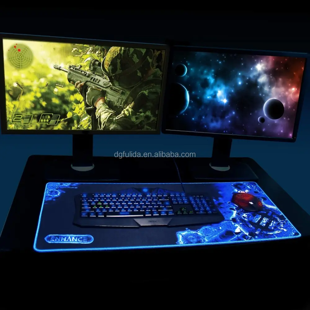 Grande esteira do mouse do jogo dos clientes (31.5 "x 13.75") com superfície de rastreamento de baixo fricção e backing antiderrapante para dota 2, evoluve,