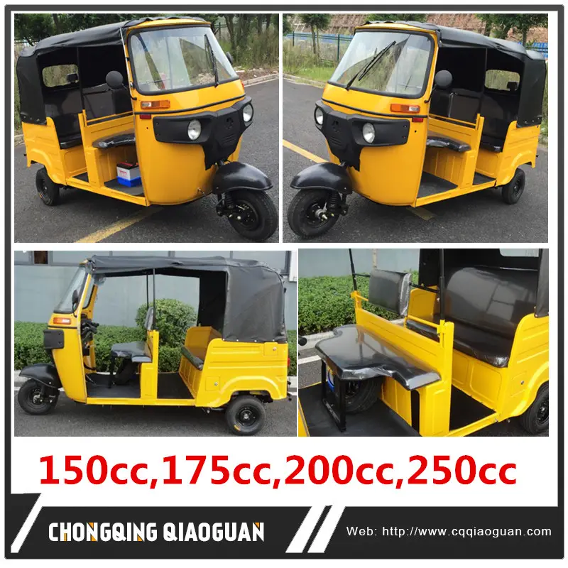 2017 סין Chongqing מפעל bajaj 175cc 200cc 250cc אוויר קירור tuktuk נוסע תלת אופן