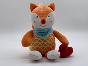 赤ちゃんのガラガラのおもちゃPull String Musical Foxぬいぐるみ