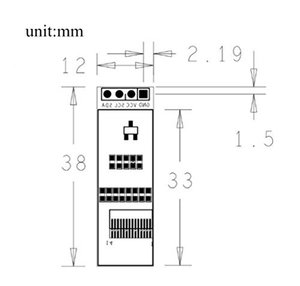 I2C OLED Display Module 0.91 Inch I2C SSD1306 OLED Display Module Blue I2C OLED Screen Driver DC 3.3V ~ 5V für Aduino