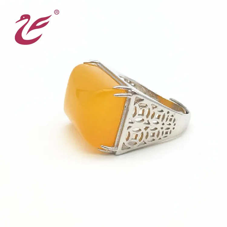 Anel de luxo vintage e personalizado com cristal, mais novo design feminino de prata esterlina 2021, pérola, anel de noivado, amarelo, pedra de jade, 925