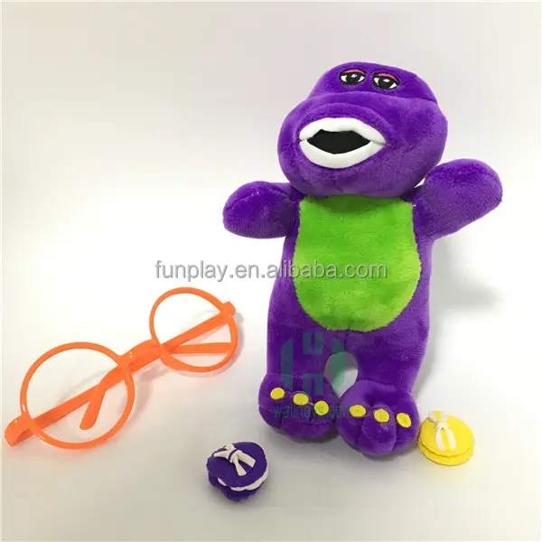 HI CE barney brinquedo de pelúcia engraçado para as crianças, barney recheado boneca de pelúcia para presente das crianças