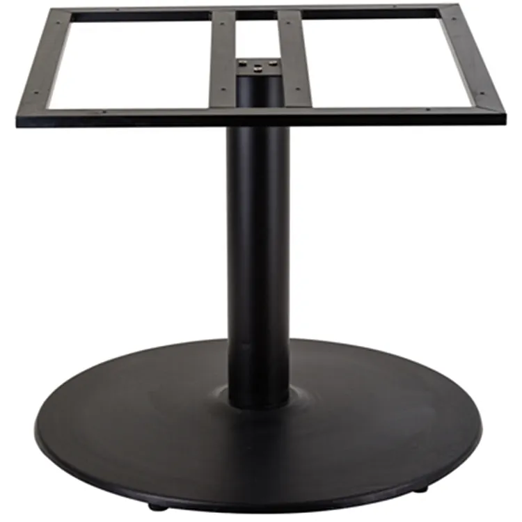 Base de granito para mesa, base de mesa de ferro fundido de manivela para tabela de mármore