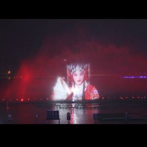 Schermo di proiezione laser l'esposizione dello schermo con fontana di acqua altoparlante - Product Image 3