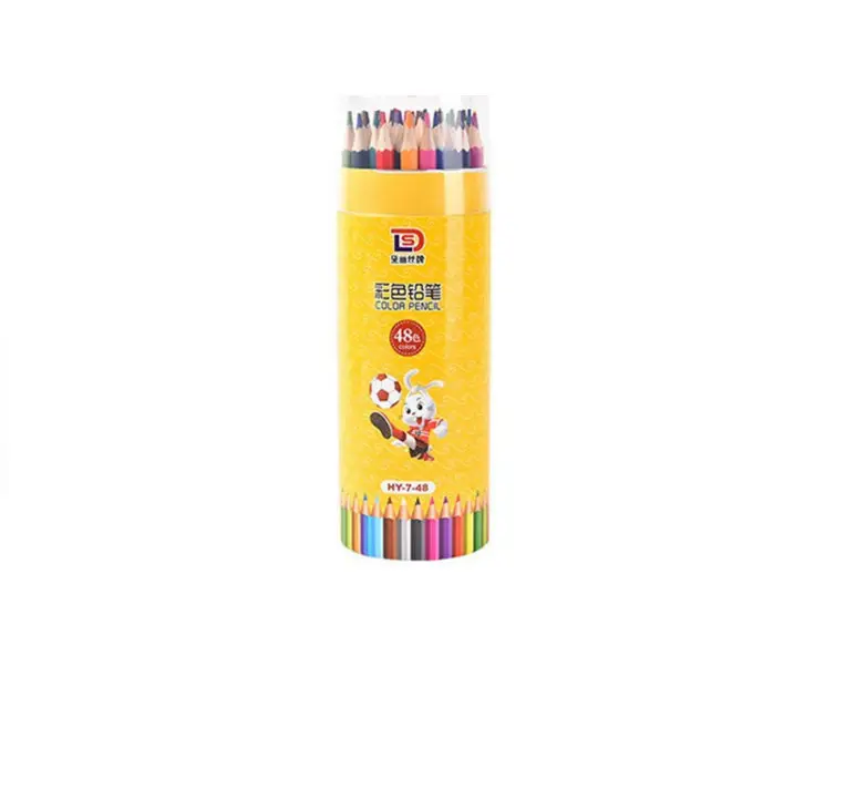 Mini Lápis De Cor BAIXO MOQ Entrega Rápida De Madeira Amostra Grátis Preço De Atacado Lavável Água Cor Escova Pen Set Lápis Coloridos