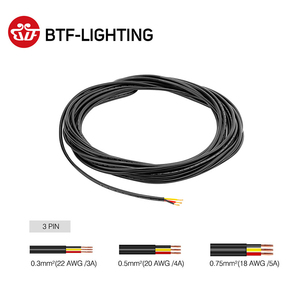 Outdoor Pvc Wire LED Strip Power <strong>Cord</strong> Copper 2Pin 5Pin LED Cable <strong>18</strong> 20 22AWG 3Pin 4PinWaterproof Electrical Wire - Product Image 4