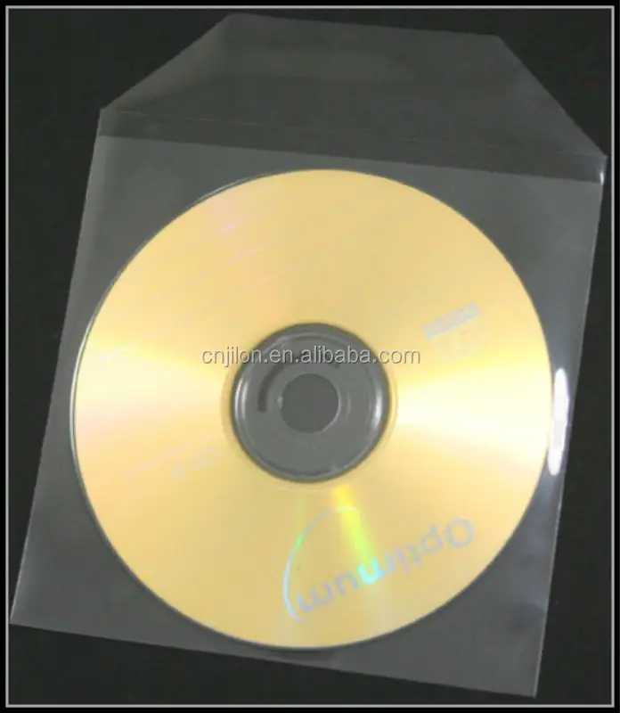 100pcs Clear Cover Storage Case Bag For CD DVD DISC/Non-woven cd pocket