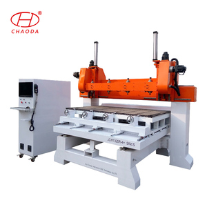 El mejor enrutador 3D CNC de múltiples husillos giratorios de talla de madera de 4 ejes de China, enrutador CNC de cabeza múltiple de 5 ejes simultáneos - Product Image 2