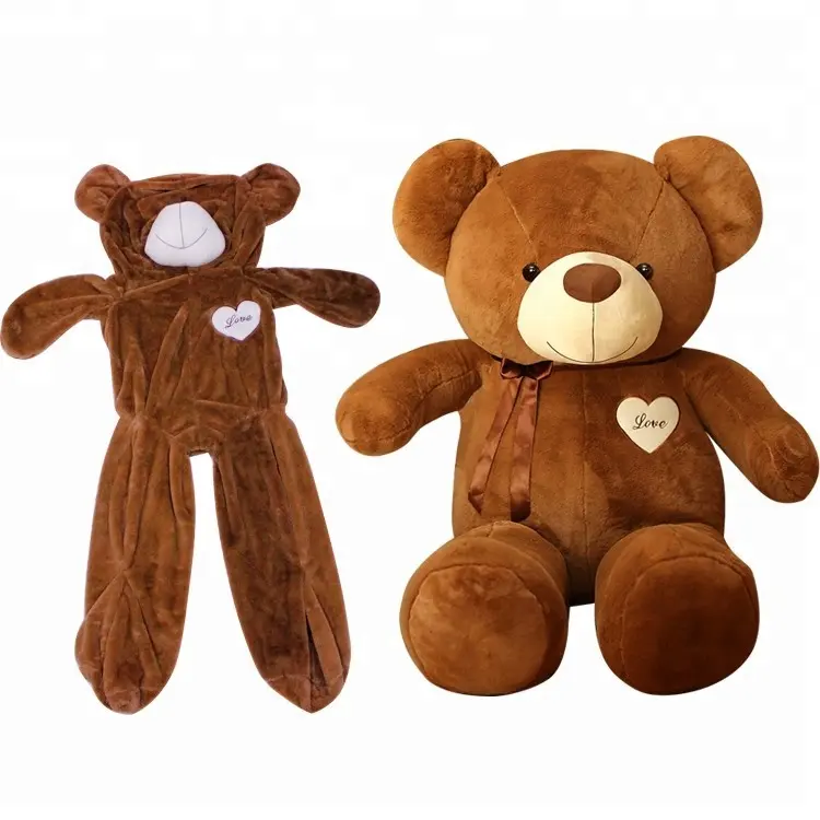 60cm 80cm 1m 1.2m 1.4m 1.6m 1.8m Unstuffed Teddy Bear 스킨 플러시 동물 스킨