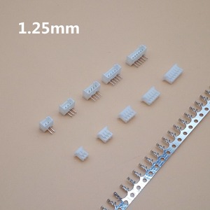 MICRO JST 1.25 2/3/4/5/6/7/8/9/10ピンコネクタ1.25MMPITCH直角ピンヘッダーハウジング端子1.25-2p/3p/4p/5p - Product Image 1