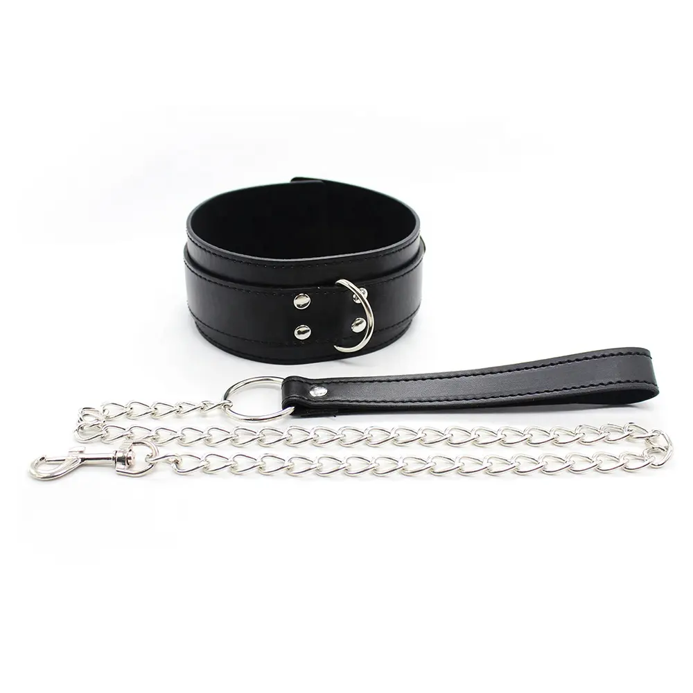 Mature Adult Sex BDSM Wild Choker with Chain Leash Necklace for Women Men Couple SM Sex Game Tool