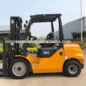 FD30 3ton 柴油叉车，价格便宜/内燃机平衡叉车用于集装箱装载 - Product Image 3