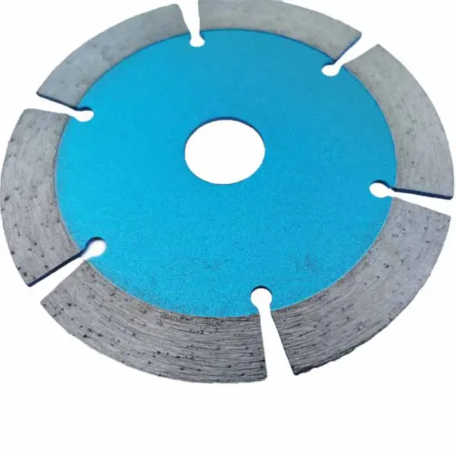 Best quality 110mm 6 segments with protection teeth diamond saw blade for hard granite concrete marble stone quartz
