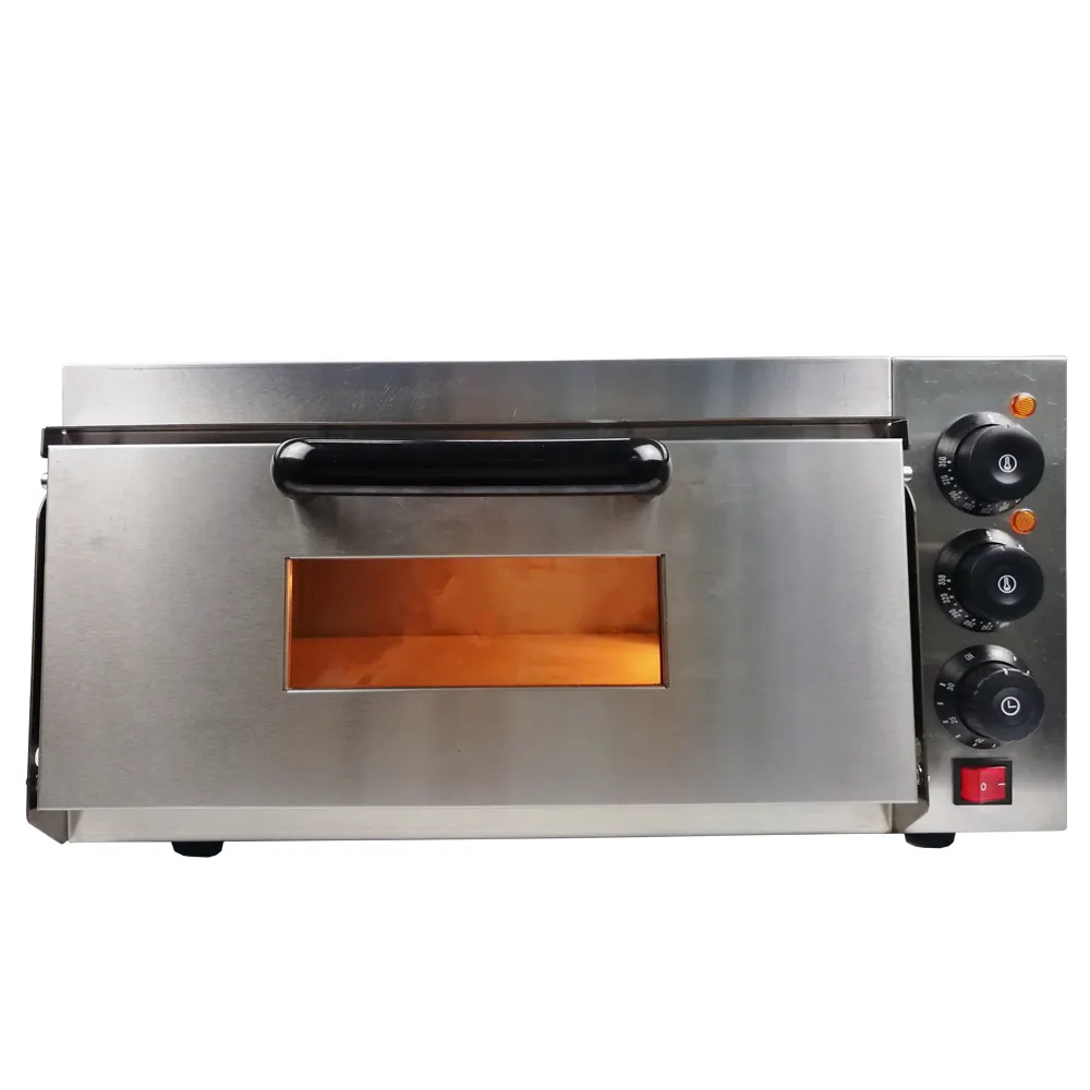 Forno elétrico de aço inoxidável para pizza, forno e máquina de cozimento