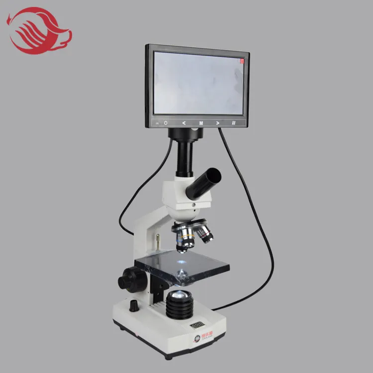 Biologico Microscopio Digitale con video schermo LCD Per Inseminazione Artificiale In Pig E Sperma di Osservazione