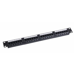 Panel de conexión de red de 24 puertos Cat5E Keystone Jack UTP de alta calidad con doble 110 IDC 24 tipos IDC - Product Image 1