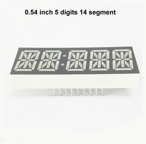 0,36 zoll 0,5 zoll 0,56 zoll 5 ziffern 7 segment led digitale elektronische uhr display schaltung rot farbe - Product Image 2