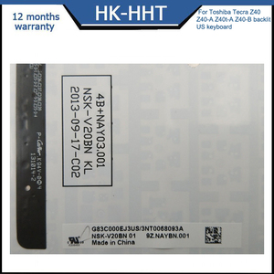 HK-HHT bàn phím mới cho <span class=keywords><strong>Toshiba</strong></span> Portege R30 R30-A R30-A-14K Bàn phím có đèn nền R30-AK01B chúng tôi màu đen - Product Image 5