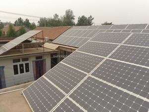 10KW 太阳能发电系统家用 10000 瓦并网太阳能电池板套件