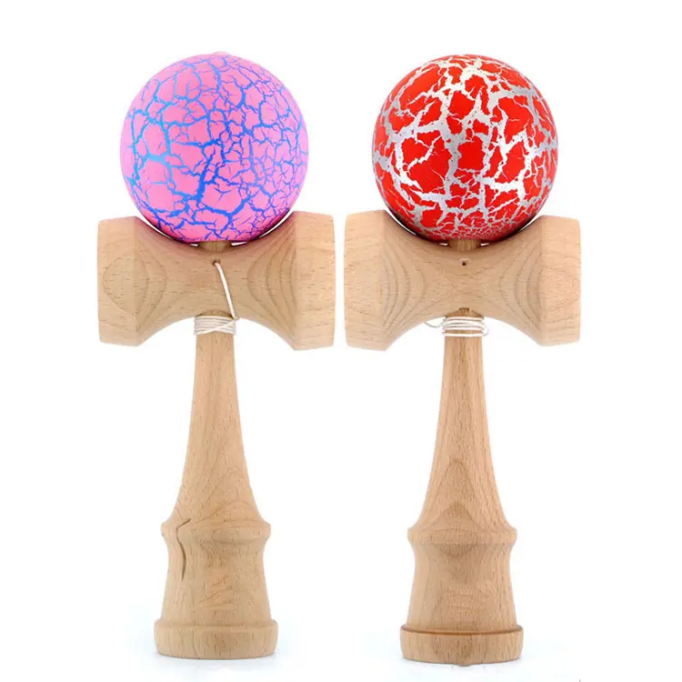 จัดส่งฟรีเด็กแตกไม้ Kendama ของเล่นสำหรับขายส่ง