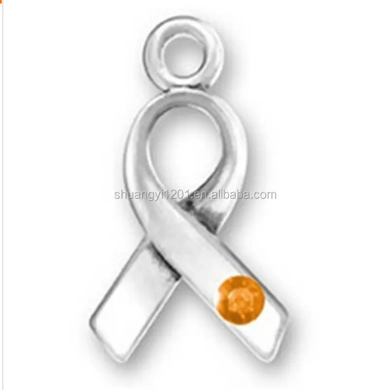 Jewelry Accessory Leukemia and Multiple Sclerosis Ribbon Awareness Charms Cancer Ribbon Pendant Diy