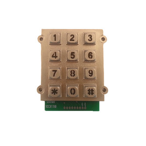 Su misura retroilluminato industriale tastiera 3x4 layout di controllo di accesso in metallo matrix tastierino numerico