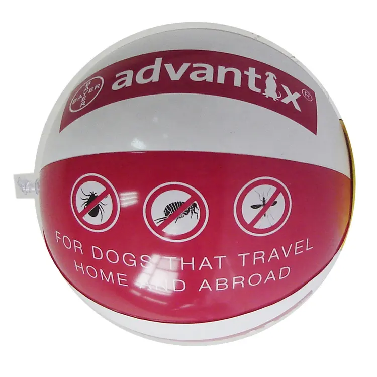 Ballon de plage gonflable en pvc avec logo, Promotion des fabricants de jouets publicitaires
