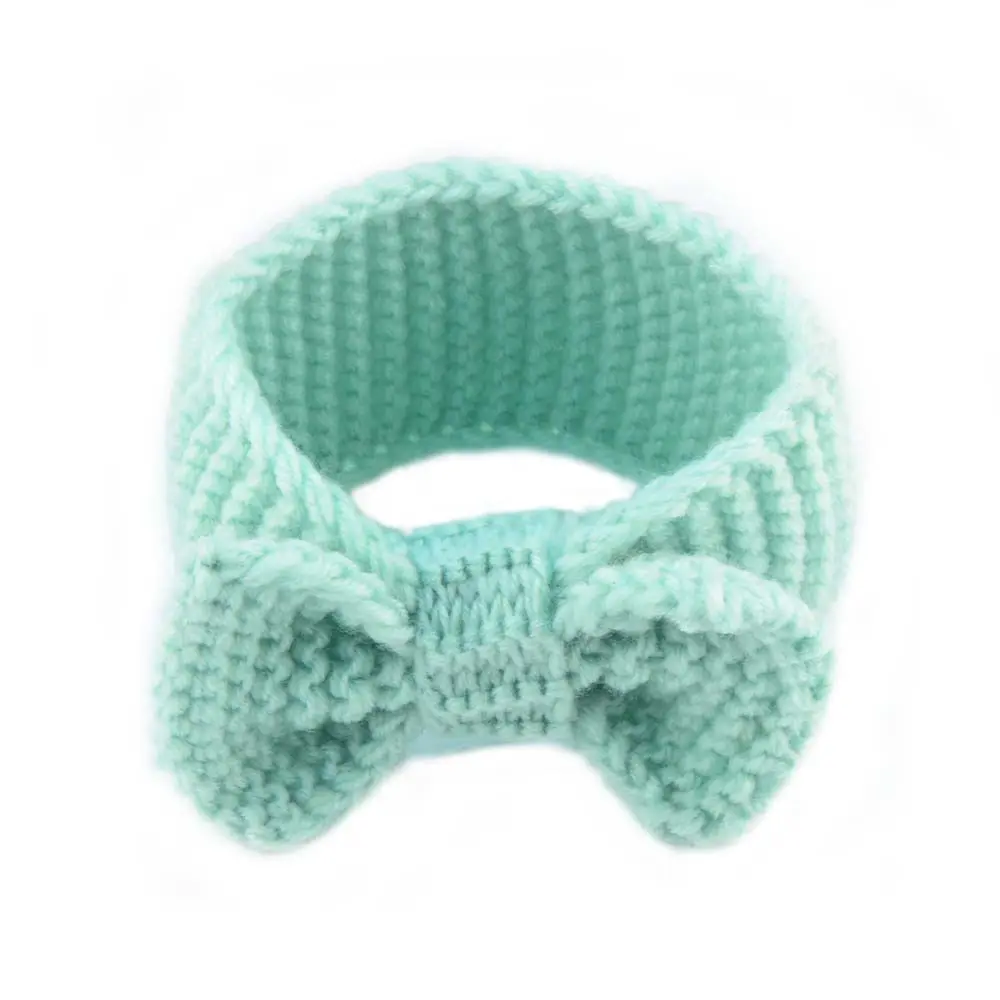 Nieuwe Geboren Haaraccessoires Baby Gebreide Strik Kids Geknoopt Tulband Peuter Meisje Brei Haak Haarbanden Bow Baby Hoofdband