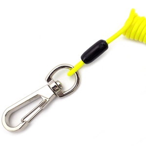 Guofeng Safety Spring Coil Spanner Tool Lanyard With Coated Metal <strong>Key</strong> Ring for Safety